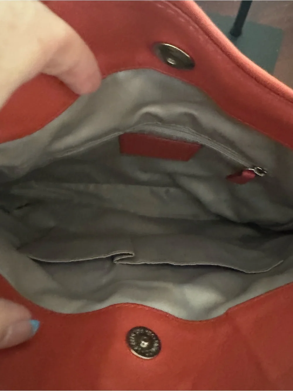 Coach coral leather